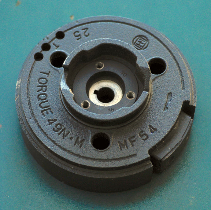 5 HP Tohatsu Nissan flywheel, Merc Mariner compatible, also 6 HP