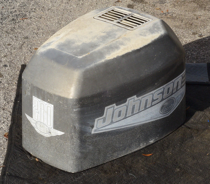 200 HP Johnson Ocean Pro Cowling, OMC Evinrude brp, engine cover, hood, top cowl