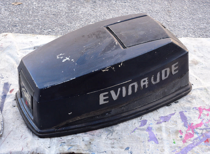 48 HP Evinrude Cowling, Johnson OMC, engine cover, top cowl, hood