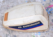 Load image into Gallery viewer, 15 HP Evinrude 0279748 MOTOR COVER Cowling, OMC engine cover, top cowl, lid
