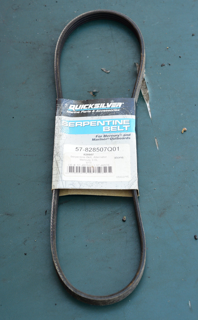 200 225 HP DFI Mercury Mercruiser Serpentine Belt 57-828507q01