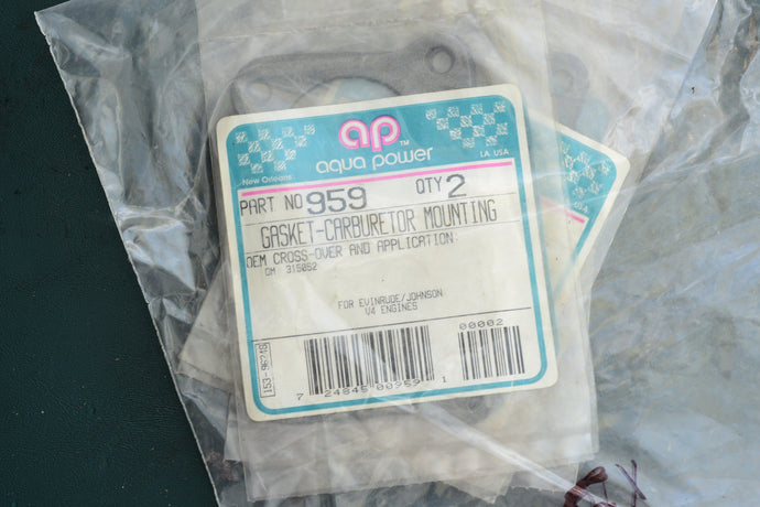 85 - 235 hp OMC 315052 sterndriveV4 Carb Carburetor Gasket Mounting set of 5, 33460 GLM