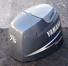 Load image into Gallery viewer, f 75 HP Yamaha Top Cowl, hood engine cover, cowling Four Stroke 6D6-42610-00-4D
