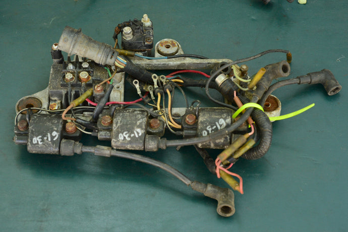 90 hp Yamaha ignition coils, bracket plate, regulator-rectifier, relay, heat sensor, 90ETLF, 75 85 hp compatibility