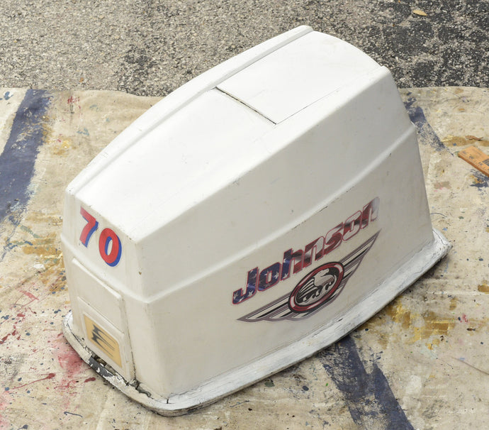 70 hp Johnson 0435729 ENGINE COVER ASSEMBLY, 60 hp, 1993 two stroke, custom USA decals