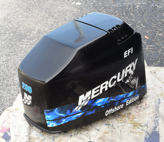 200 hp Mercury 827328T7 EFI Off Shore Top cowl engine cover, V6 135 150 175 hp