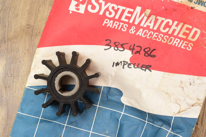OMC Volvo Penta 3854286 water pump impeller oem, 18-3060, 89620, 89610 V6 V8 sterndrive 3.0 4.3 5.0 Liter