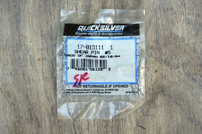 Quicksilver shear pins 17-815111 five count 17-815111Q02 17-815111002, 309641261 Tohatsu outboard motors